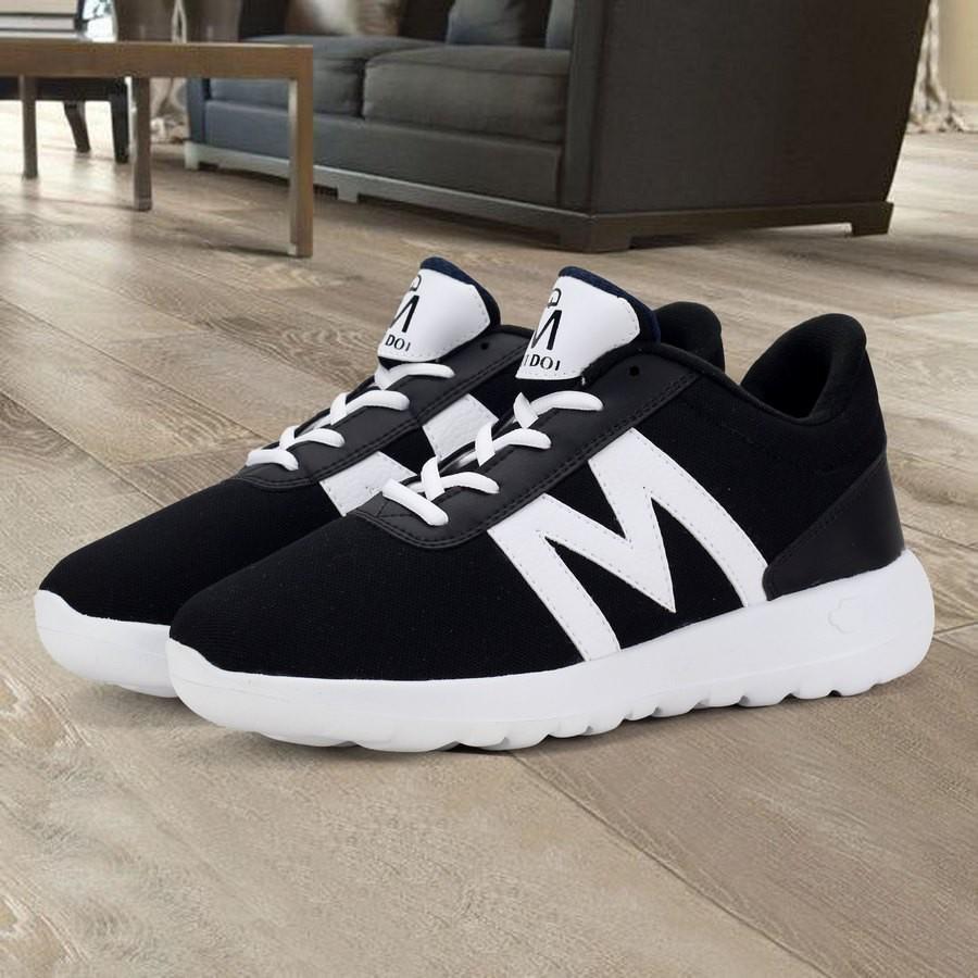 Giày sneaker thể thao full đen GN119 Gấu Nâu