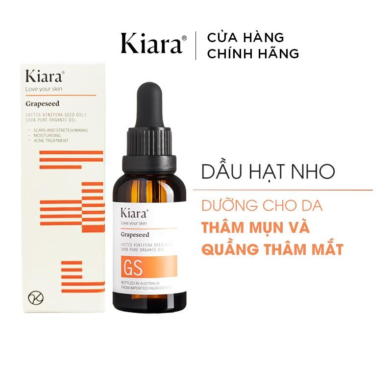 Combo 2 Chai Dầu Dưỡng Da Mờ Thâm Sáng Mịn Kiara Grapeseed Oil 2x30ml