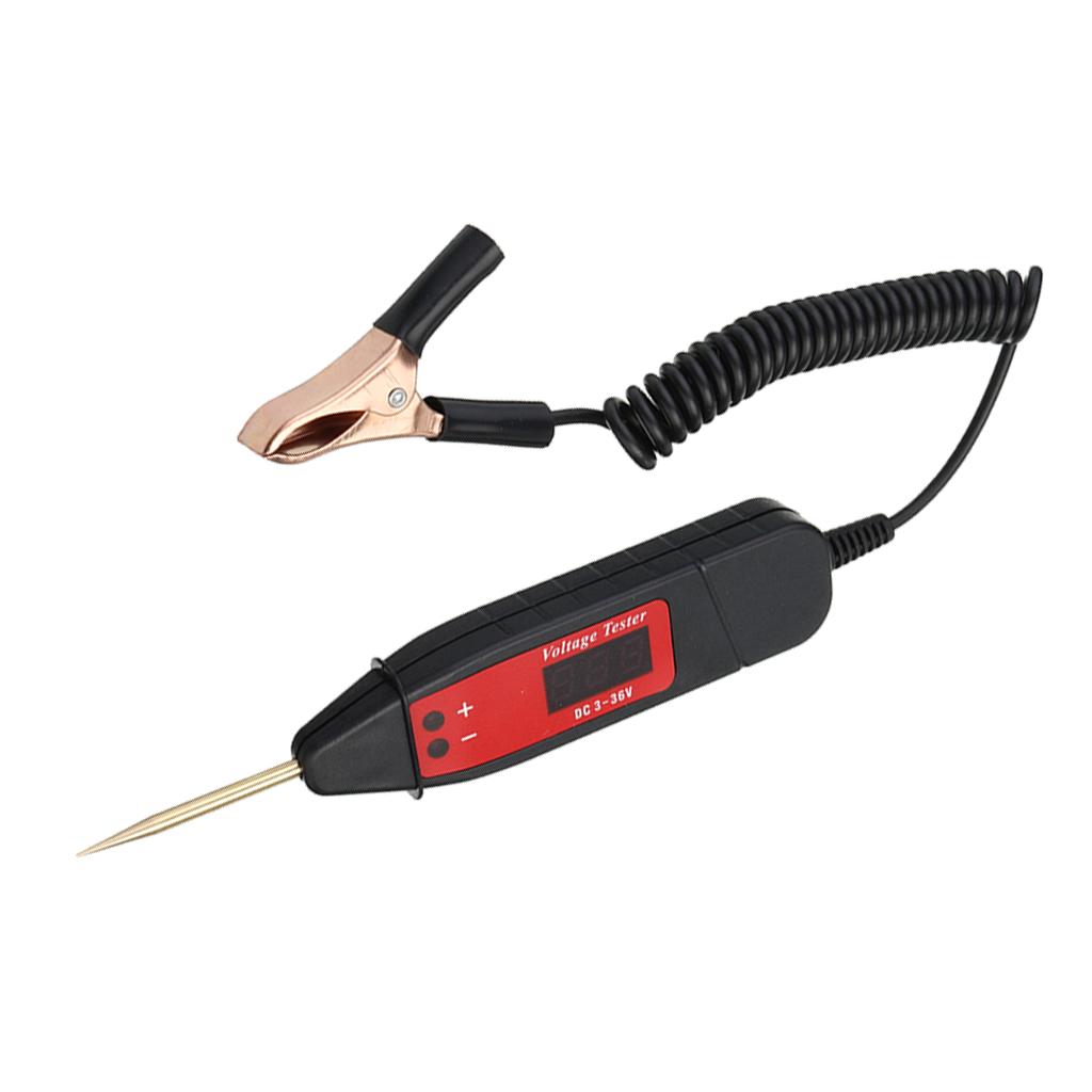 1 Ô Tô Xe Hơi MÀN HÌNH LCD Điện Điện Áp Mạch Thử Bút Chì LED Bút Thử Điện