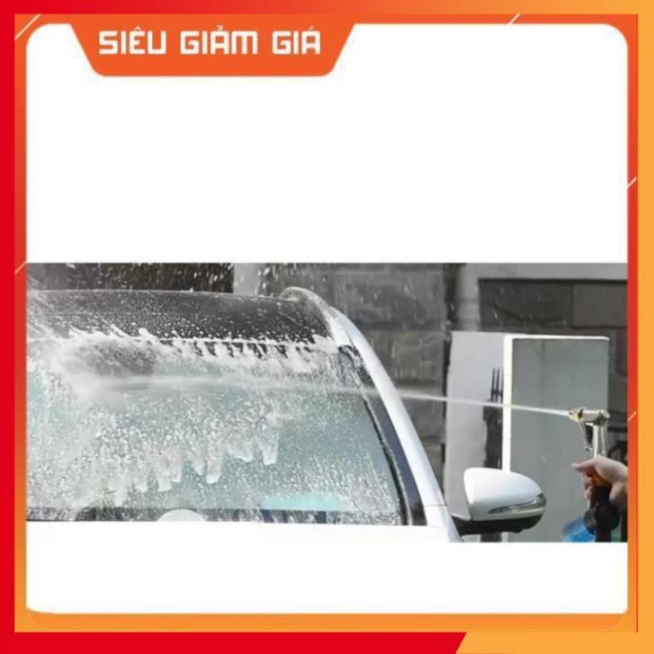 Bộ dây vòi xịt nước rửa xe, tưới cây .tăng áp 3 lần,loại 3m,5m 206701-3 đầu đồng,cút đồng nối đồng nhựa+ tặng đai