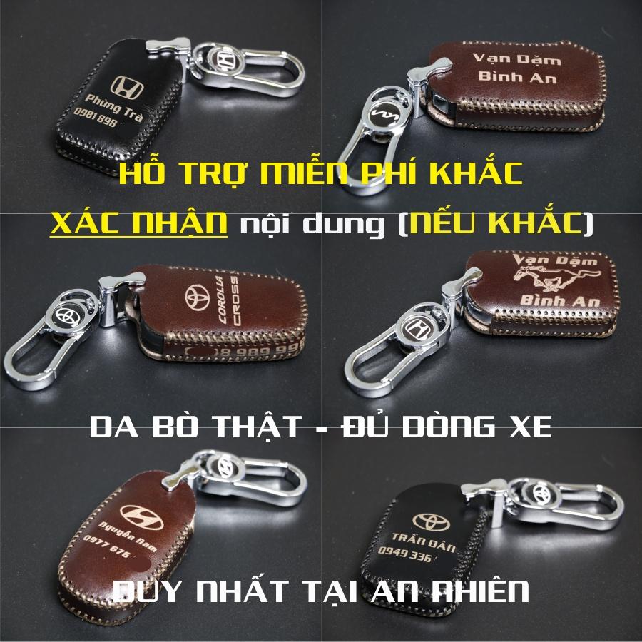 Vinfast Fadil Bao da dành cho chìa khoá ô tô - Da bò thật - Khâu thủ công