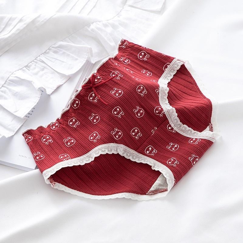 Quần Lót Nữ Cotton Siêu Thoáng Nâng Thỏ Đỏ QL06