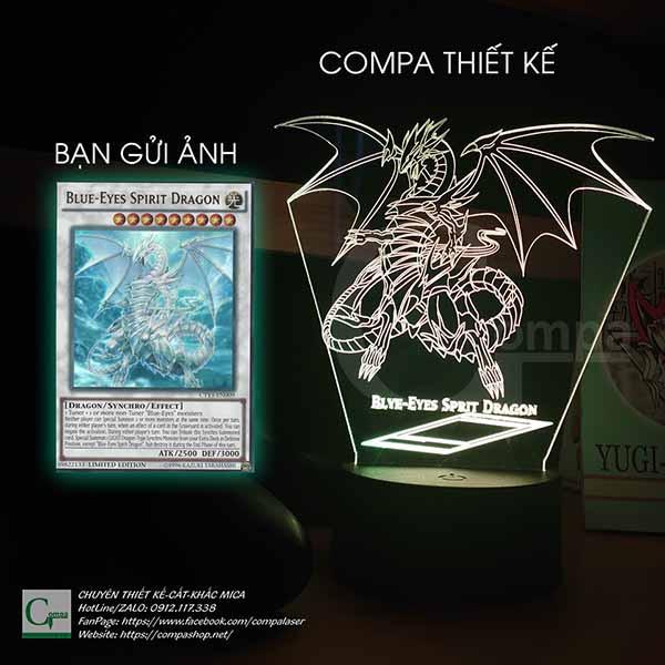 Đèn Ngủ Yugi-Oh Rồng Trắng Mắt Xanh Type 03