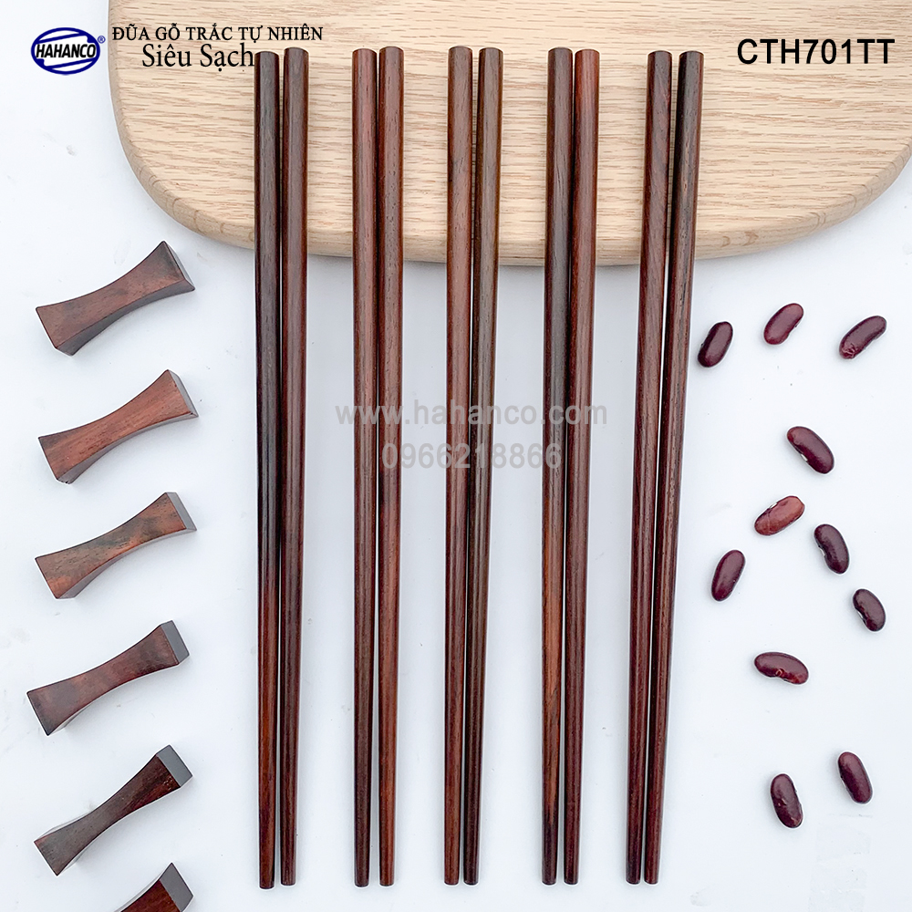 Đũa gỗ Trắc Việt Nam vân đẹp CTH701TT - gỗ Trắc tự nhiên không chất độc hại