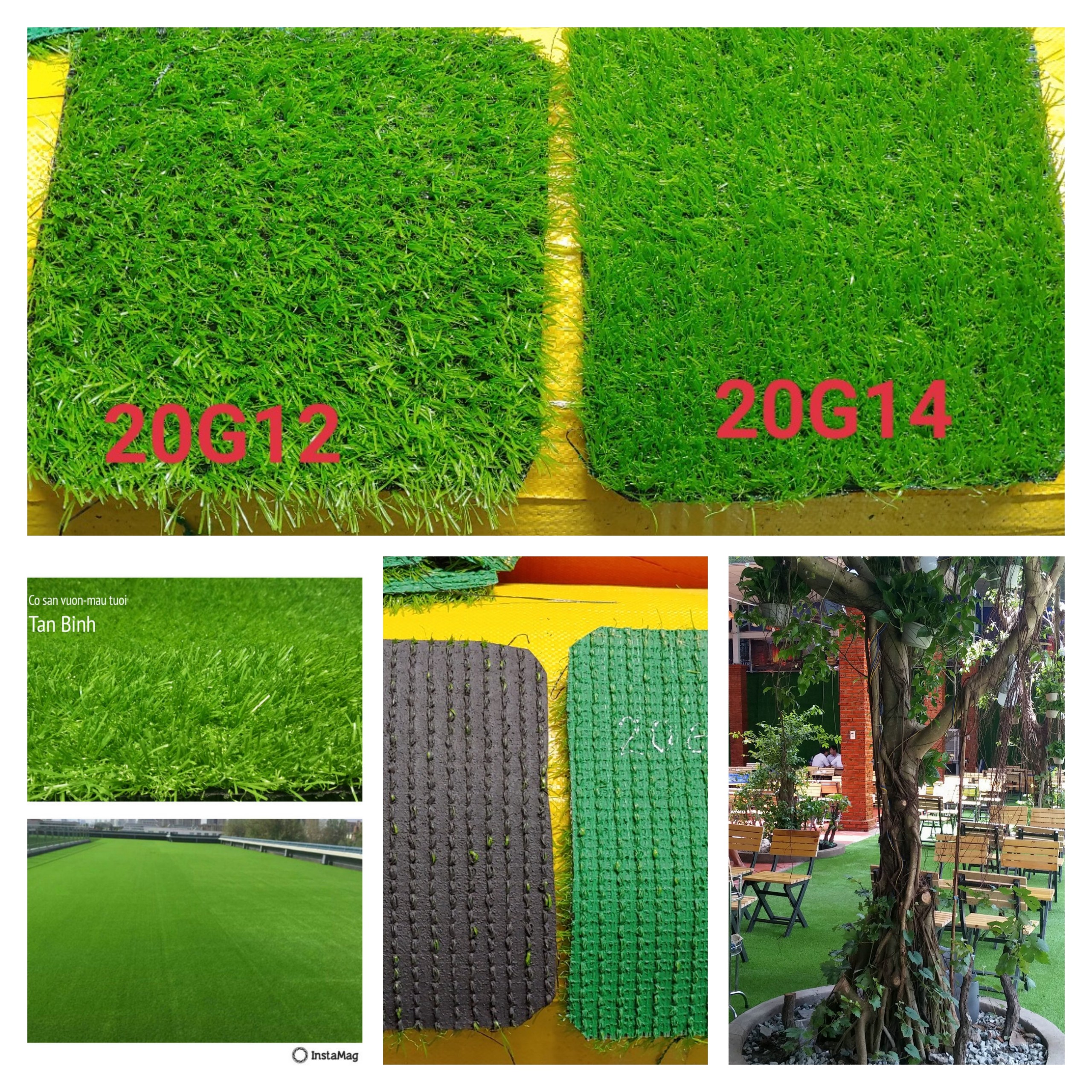 Cỏ nhân tạo trang trí, thảm cỏ nhân tạo trải sàn 2cm, 2,5cm, 3cm giá rẻ