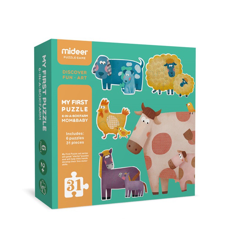 My First Puzzle - Ghép hình cho trẻ mới bắt đầu 2+ chính hãng Mideer - 7 chủ đề