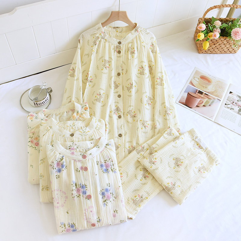 Bộ Đồ Bầu Và Sau Sinh Dài Tay Chất Liệu Xô Muslin Cao Cấp M4 Nhiều Họa Tiết