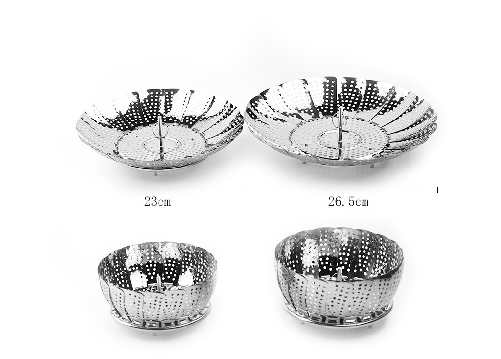 Set 2 dụng cụ hấp thức ăn inox - 14cm 140g