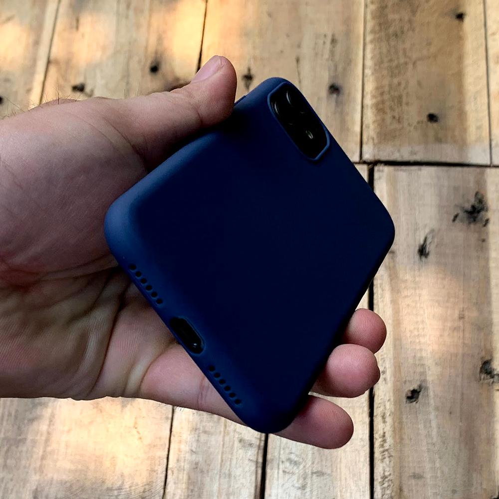 Ốp lưng dẻo mỏng màu xanh dương dành cho iPhone 11