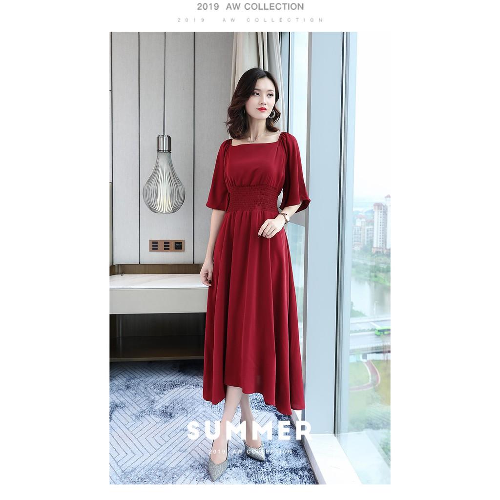 DRESS316-ĐẦM XÒE NHÚNG EO THIẾT KẾ S-6XL