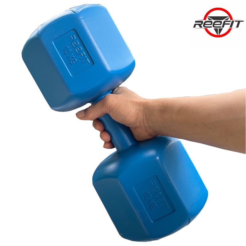 Vỏ tạ tay nhựa bát giác 12kg REEFIT