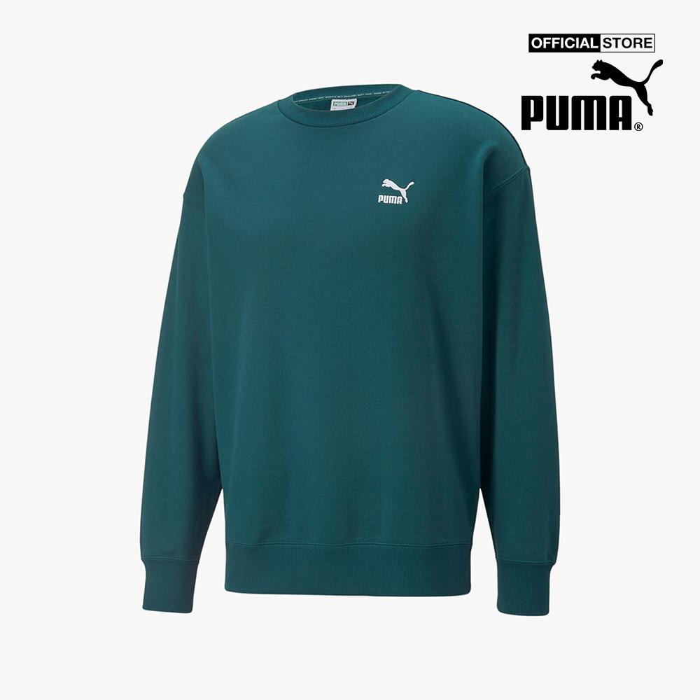 PUMA - Áo sweatshirt nam phom suông Classics Relaxed Crewneck 535599