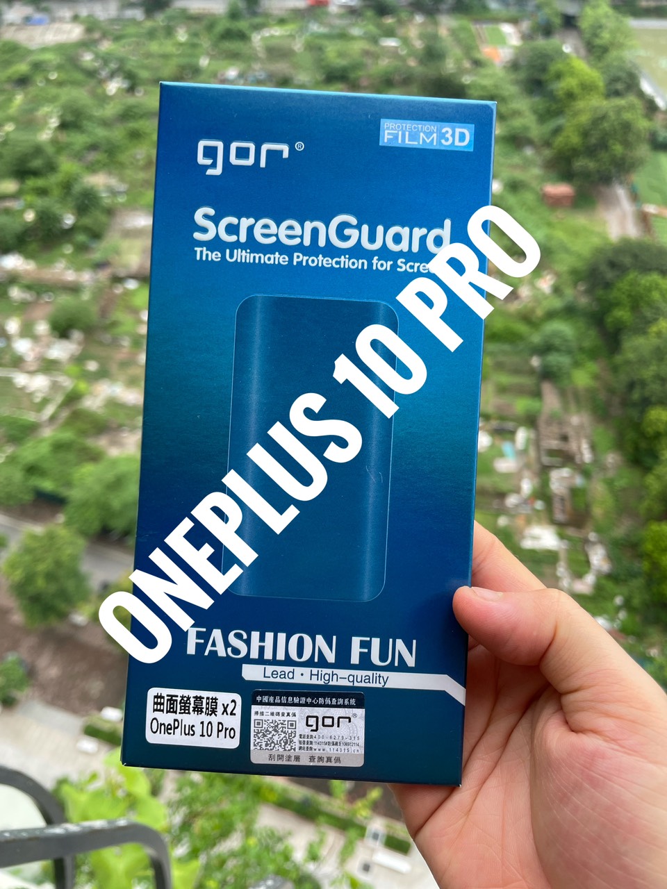 Bộ 2 miếng dán màn hình full cho Oneplus 10 Pro hãng Gor - Hàng nhập khẩu