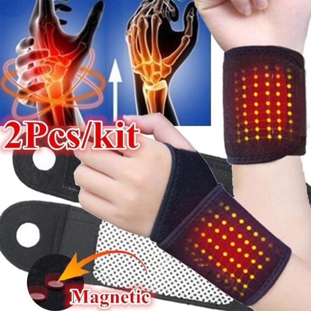 2x Sports Wrist Compression Strap Wrist   Fitness Tendonitis