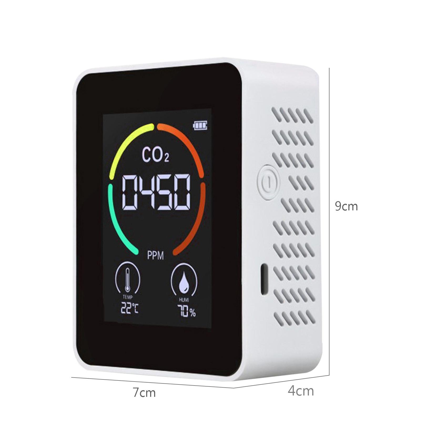 3 in 1 Carbon Dioxide Detector Air Quality Monitor Temperature Humidity Air Analyzer for CO2 Digital CO2 Meter