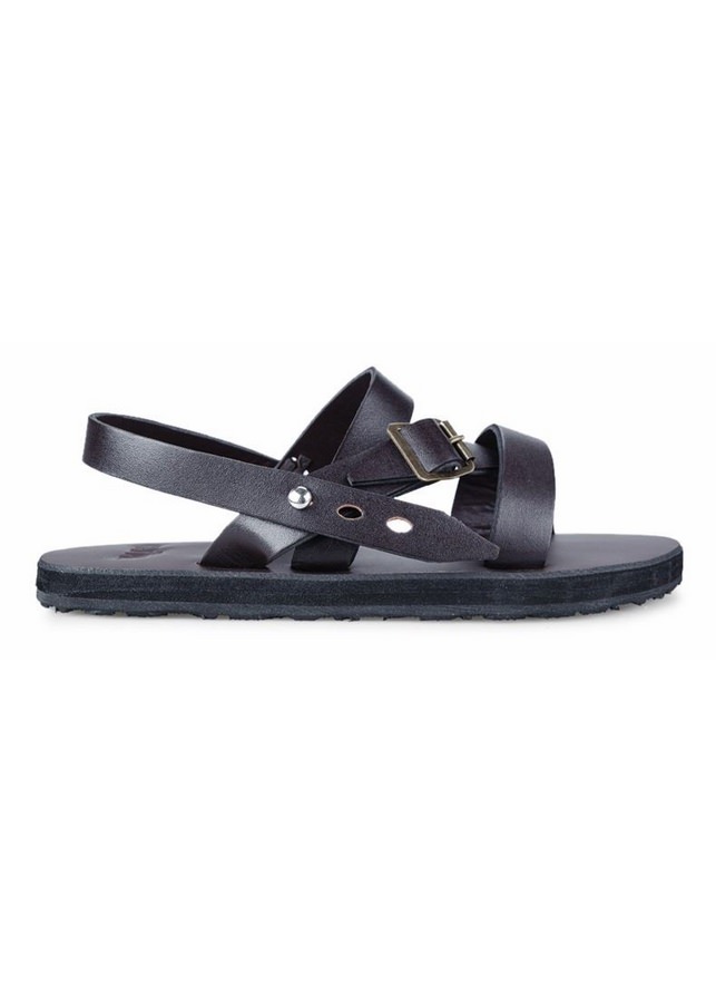 Giày Sandal Nam Da Casual - Nâu