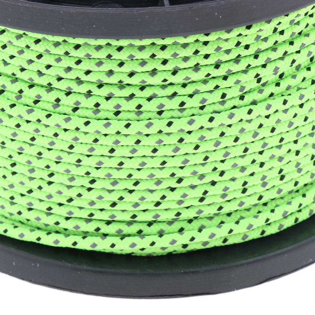 Reflective Guyline Camping Tent Rope Guy Line Cord Paracord Clothesline