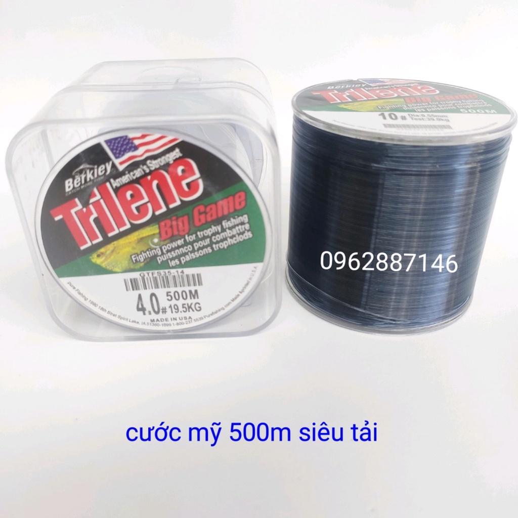 cước câu cá TRILINE 500M cước mỹ tàng hình siêu tải