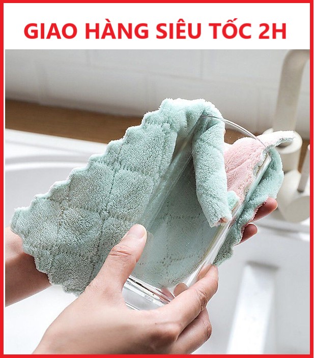 Combo 05 Khăn Nhà Bếp Lau Tay - Lau Chén Dĩa Đa Chức Năng