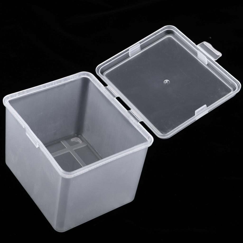 2pcs Plastic Storage Box Organizer Case For 18650 Lithium Battery & Headlamp