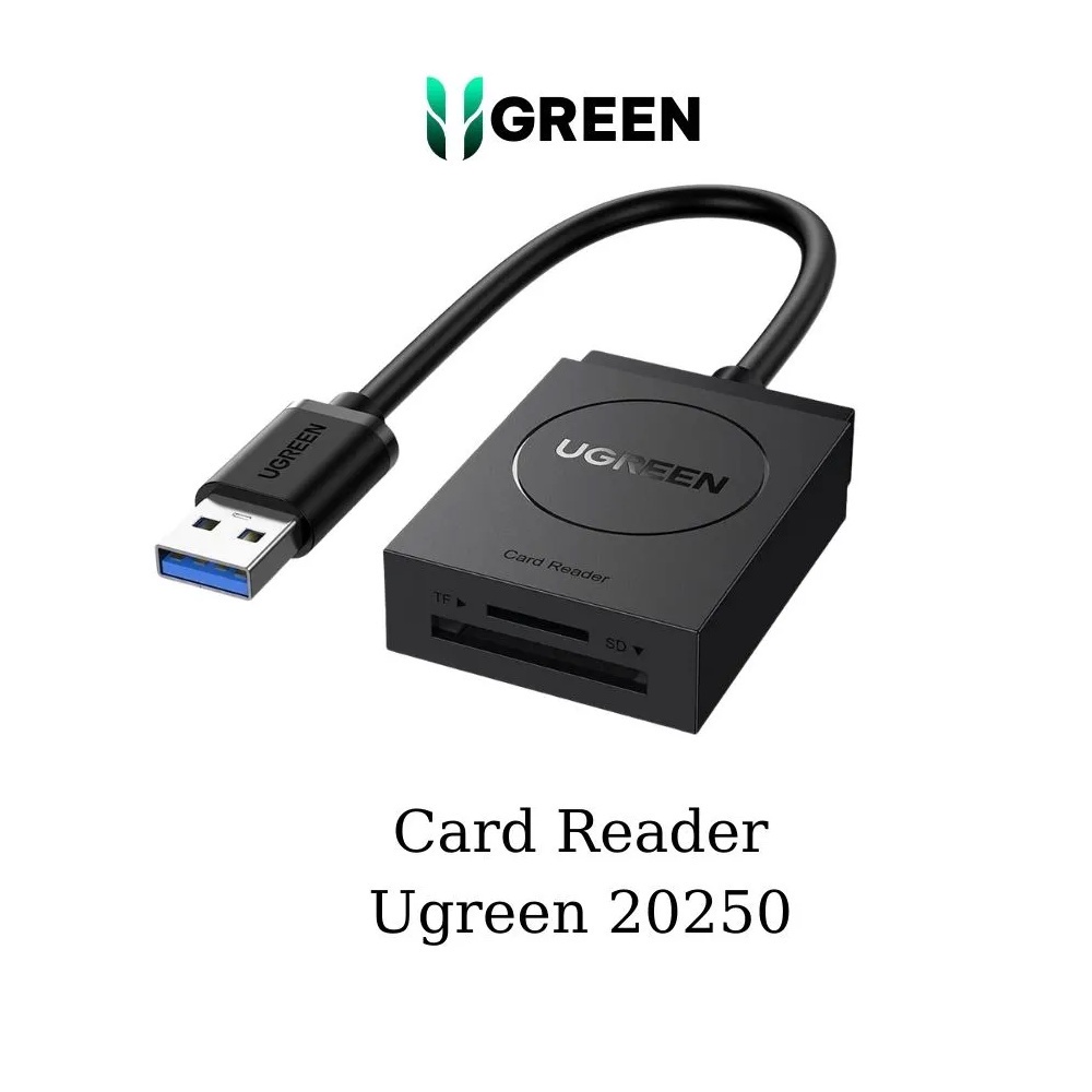 Đầu Lọc Thẻ Nhớ SD / TF Tốc độ đọc Cao Lên Tới 2TB Support Tất Cả Các Hệ điều Hành Hiện Nay Ugreen 20250 Hàng Chính Hãng