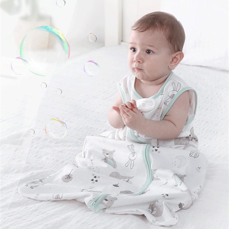 Cho Bé Túi Ngủ Sơ Sinh Cho Bé Giấc Ngủ Ngon Quần Áo Trẻ Sơ Sinh Không Tay Sleepsacks Nguyên Chất Cotton Trẻ Em Ngủ Trẻ Em Ngủ Quần Áo