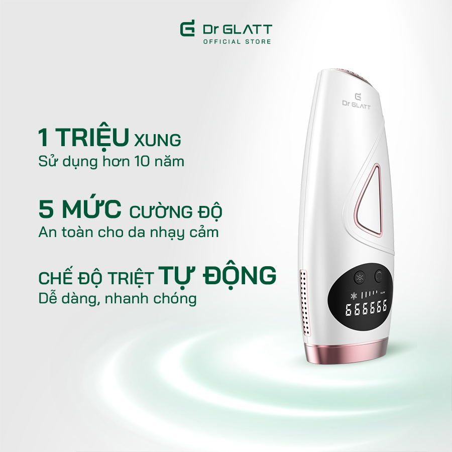 Máy triệt lông thế hệ mới IPL 2.0, hàng chính hãng Dr Glatt, thương hiệu Đức