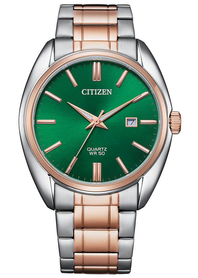 Đồng Hồ Nam Citizen Dây Thép Không Gỉ BI5104-57Z - Mặt Xanh