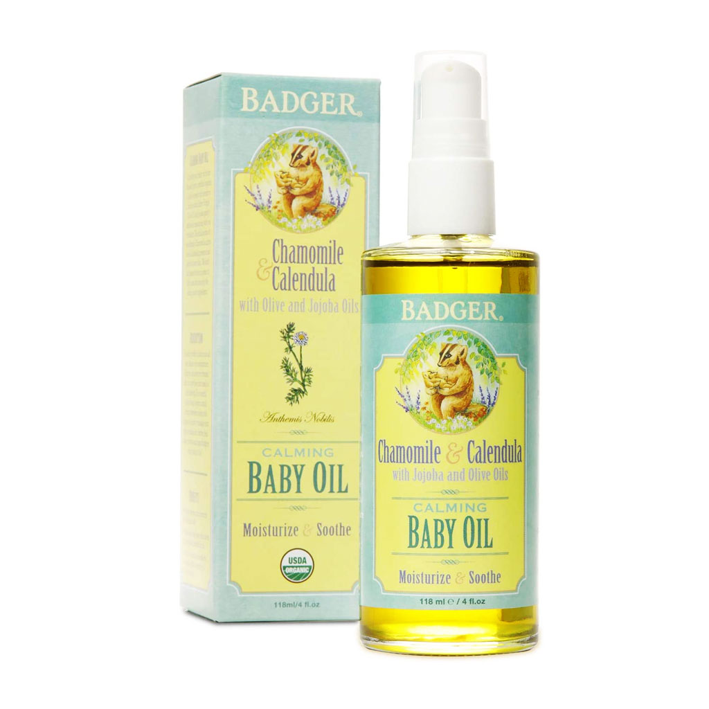 Dầu Hữu Cơ Dưỡng Da Cho Bé Badger Baby Oil - 118mL