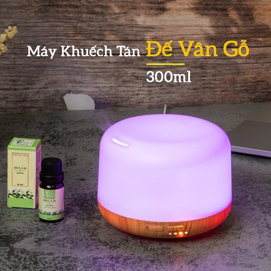 Máy Khếch Tán Tinh Dầu Chanh Xả Đế Vân Gỗ