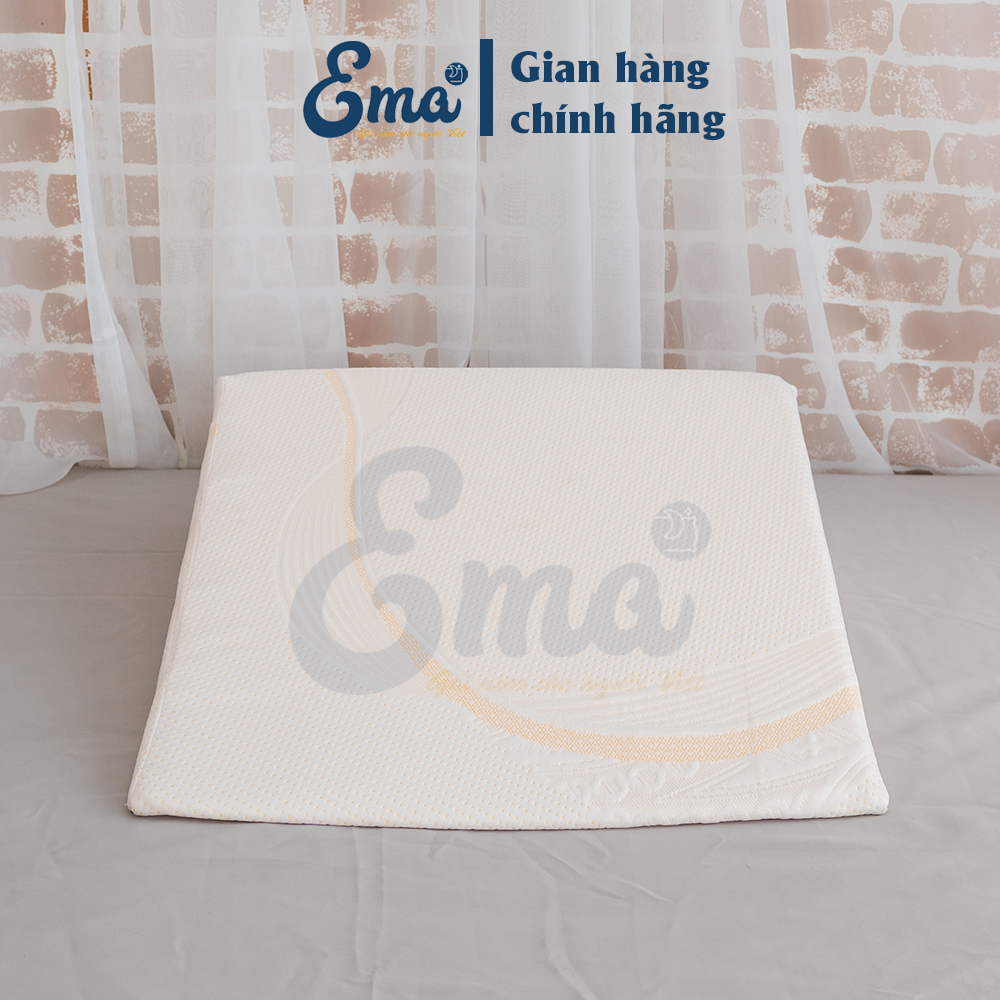 Gối chống trào ngược dạ dày thực quản người lớn Ema cao 14cm giúp giảm trào ngược dạ dày, viêm họng mãn tính, nuốt vướng, nghẹn cổ, khó thở khi ngủ, ngáy ngủ