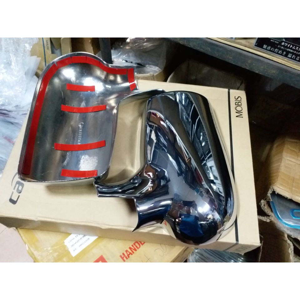 BỘ ỐP GƯƠNG CÓ TAI MẠ CROM CHO XE FORD TRANSIT 2014-2018