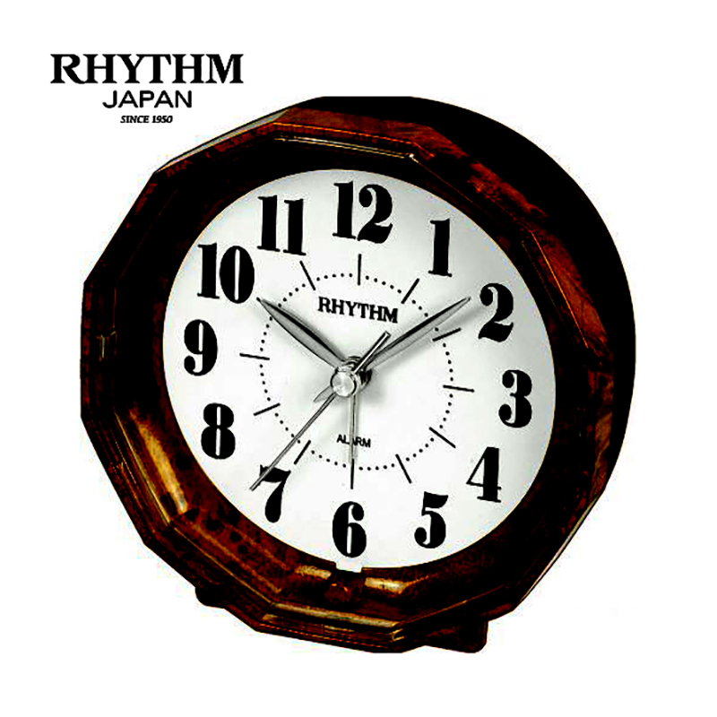 Đồng hồ báo thức Nhật Bản Rhythm CRE852NR06 - Kt 9.0 x 9.0 x 5.0cm, 105g