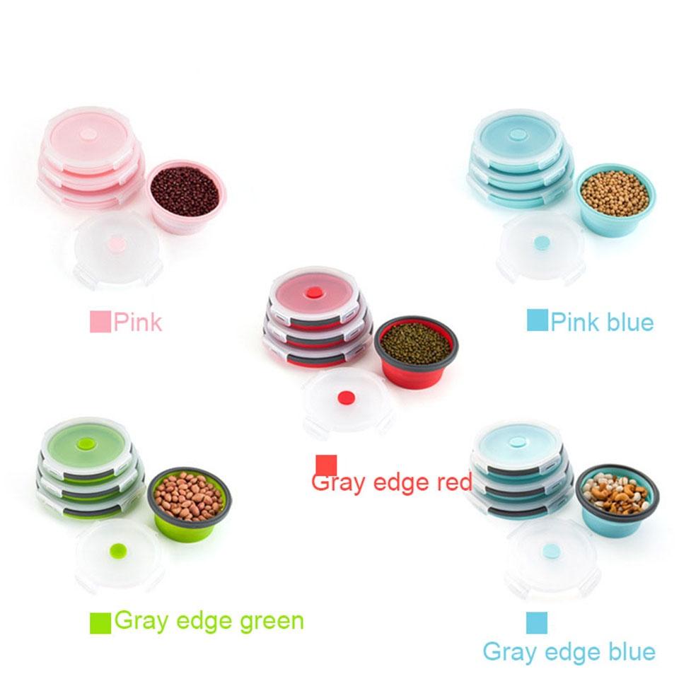 Hộp đựng thực phẩm bằng silicone có thể gấp gọn tiện dụng
