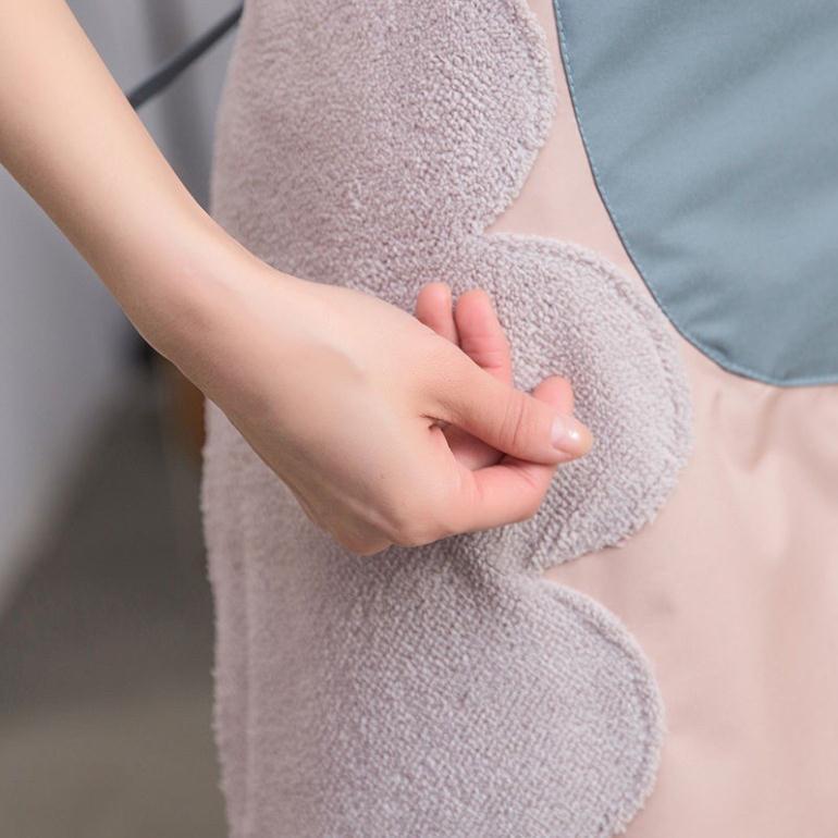 Tạp Dề Túi Trước Lau Tay Bên Hông Chống Bám Mùi