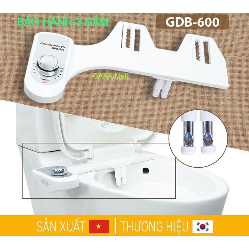 Vòi rửa vệ sinh thông minh HYUNDAE BIDET GDB 602, 2 Vòi Rửa, Chính Hãng, Linh Kiện Nhập Khẩu 100% Hàn Quốc