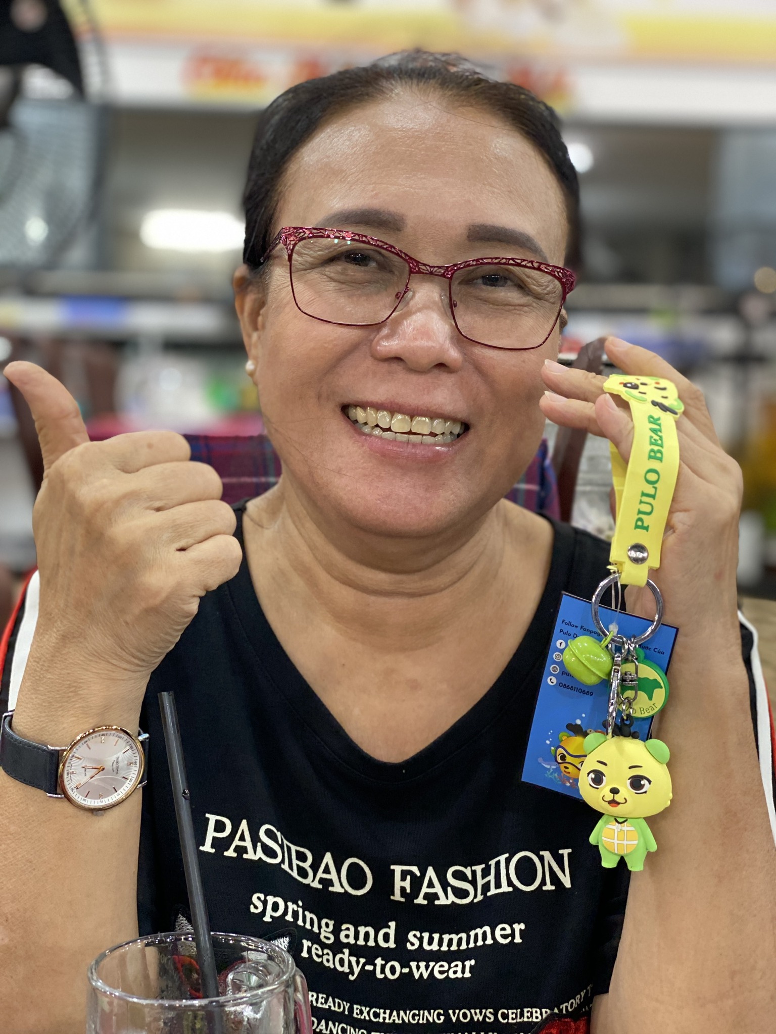 Quà lưu niệm Móc khóa kiêm vật trang trí Gấu Pulo