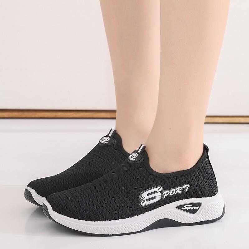 CHZK mới lưới thoáng khí giản dị tăng chiều cao giày thể thao phụ nữ