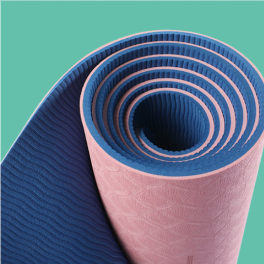 Thảm tập yoga định tuyến cao cấp DOPI DP1102-2 Chất liệu TPE siêu bám