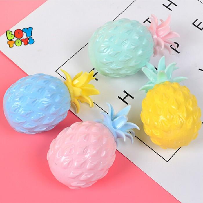 Đồ chơi mềm dẻo Squishy Mochi hình quả dứa dễ thương, xả stress giải tỏa căng thẳng