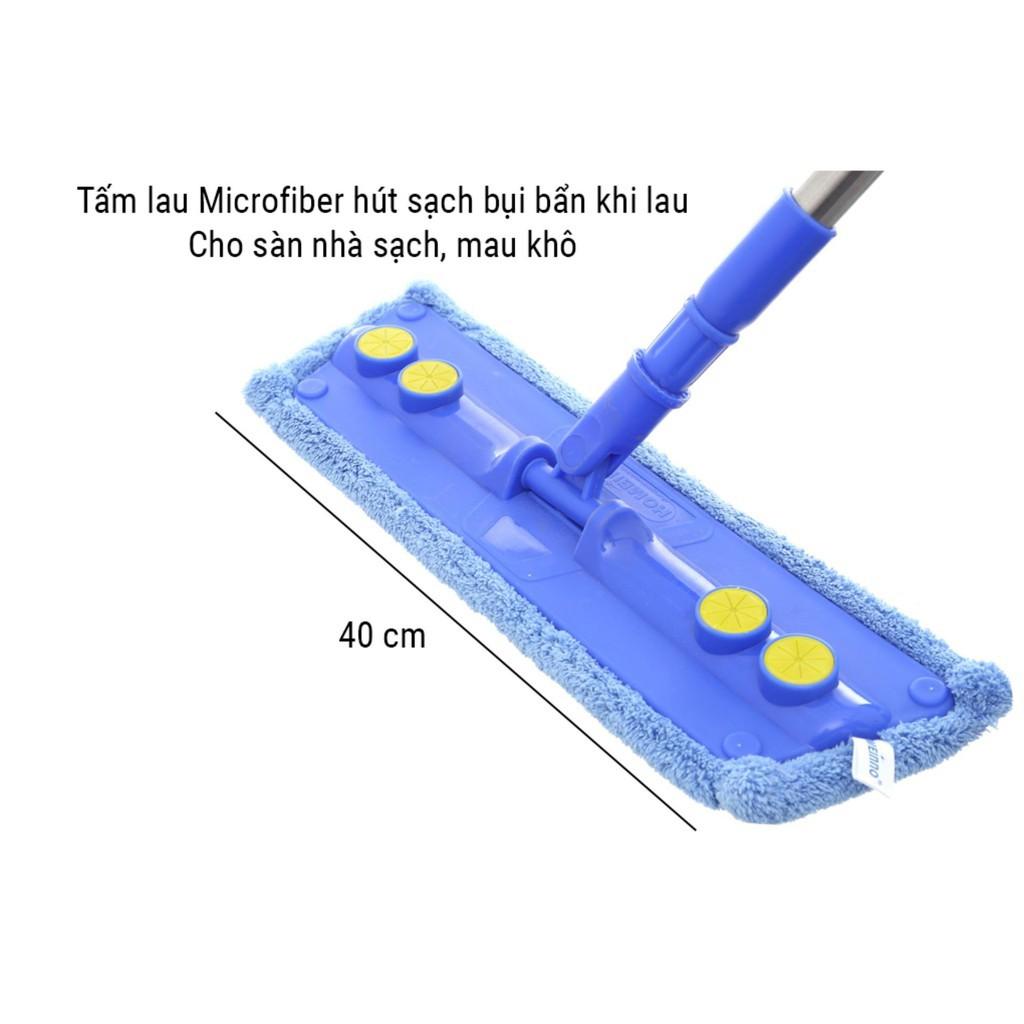 CÂY LAU NHÀ, LAU TƯỜNG, LAU KÍNH SIÊU SẠCH, SỢI MỊN LOẠI DÁN, CÁN TĂNG ĐƠ 40CM