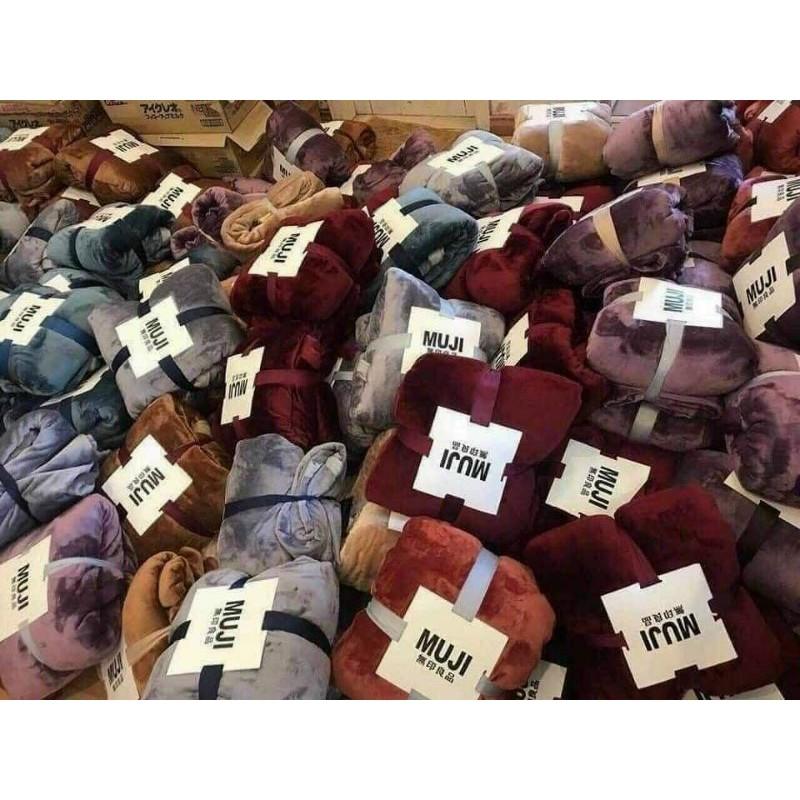 Chăn (mền) lông thỏ Muji Blanket xuất Nhật 1,8kg sz 2m*2m3