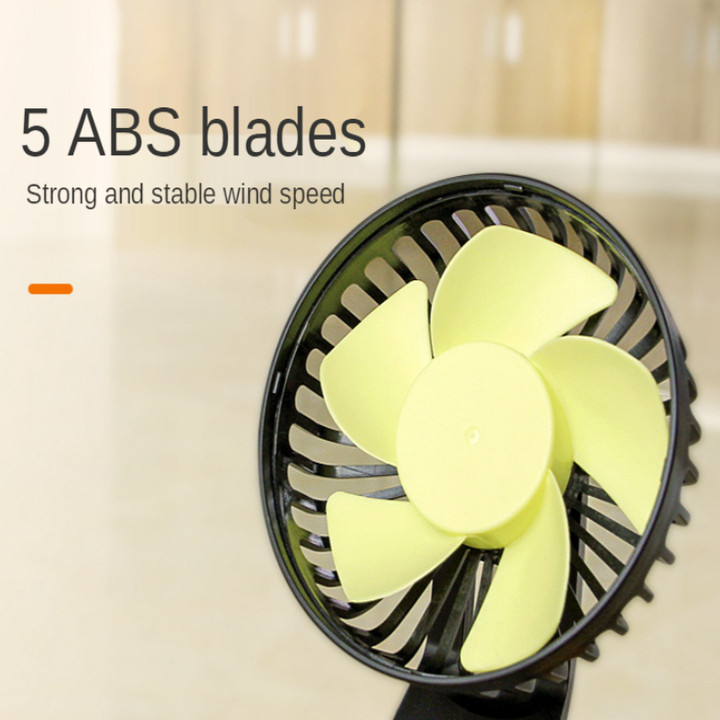 Quạt máy đơn mini dùng cho gắn taplo và kính xe ô tô, bàn làm việc F403