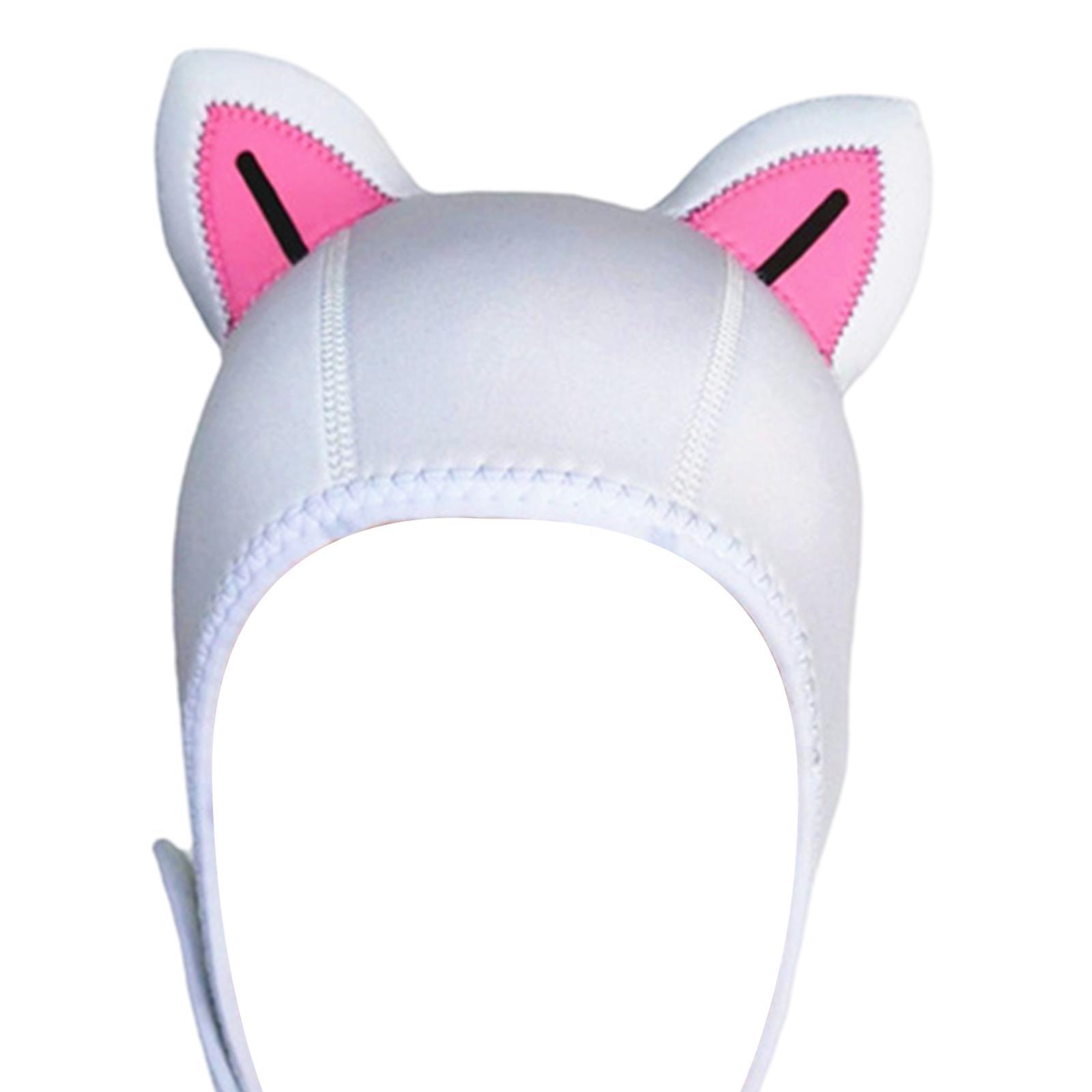 Scuba Diving Hood Surfing Hood 3mm Neoprene Cute Wetsuit Hood Cap Headgear Swimming Hat Surfing Hat for Girls Boys Women Winter
