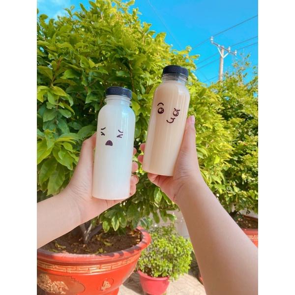 Chai Miệng rộng + nắp đen f38