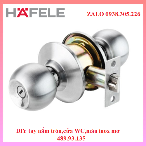 Tay nắm tròn = KL,cửa vệ sinh màu Hafele 489.93.135