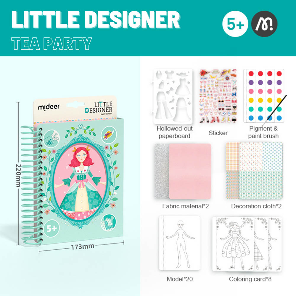 Đồ chơi Thiết Kế Thời Trang và Tô Màu Nước - Mideer Little Designer