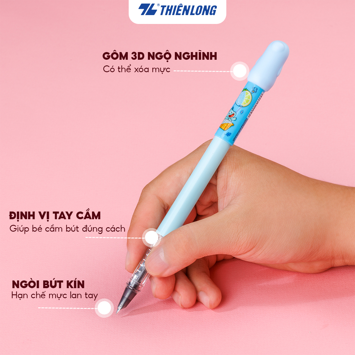 Combo 5/10 Bút máy Mazzic Thiên Long FTCE-001 - Ngòi cải tiến, trơn, êm với ống mực không lắng cặn