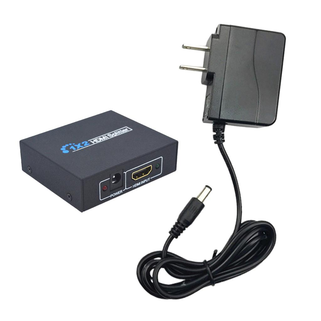 HDMI Splitter Video Distributor Cable 1080P Full HD Powered Converter For TV