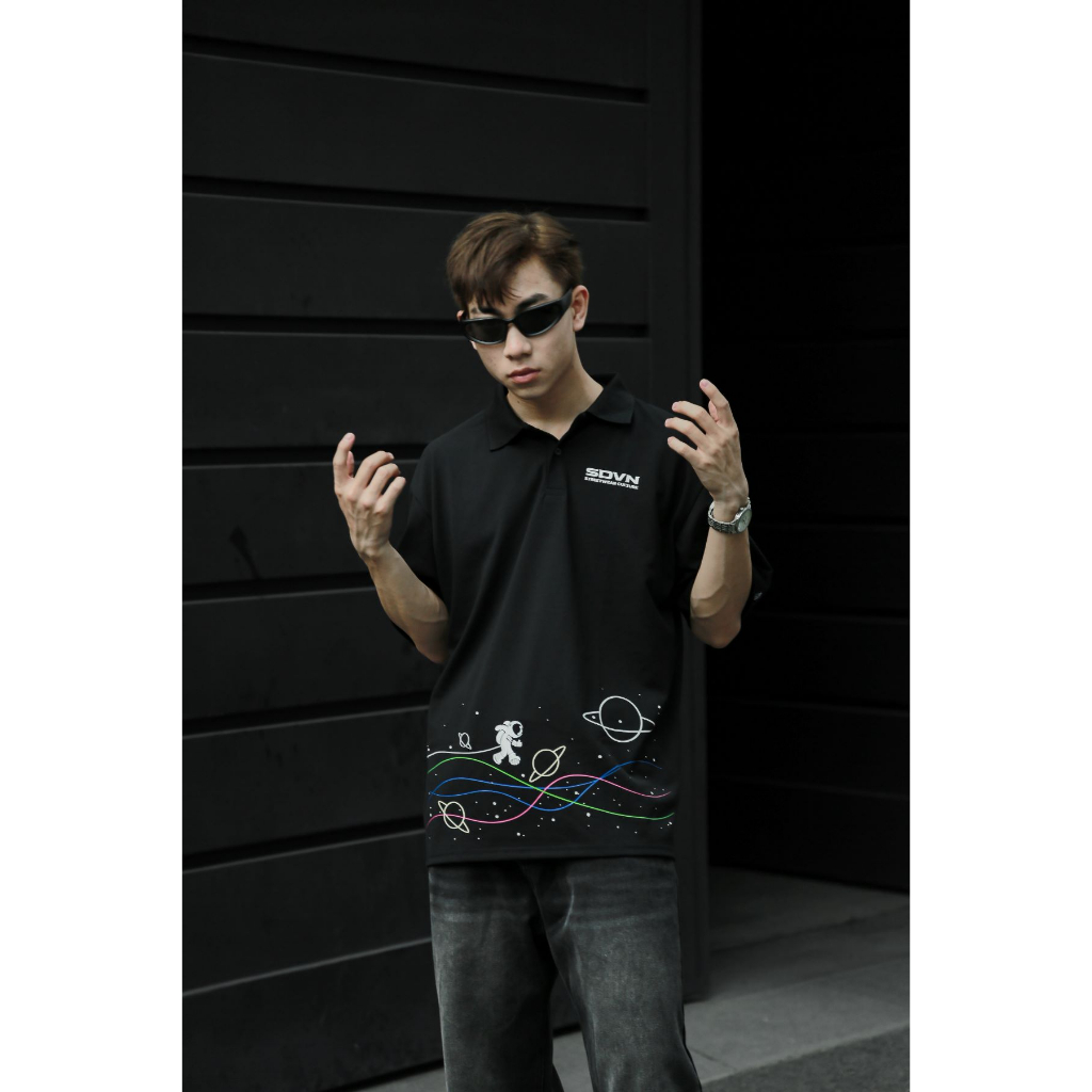 Áo Thun POLO Unisex Form Rộng - Brand Chính Hãng SDVN - LONELY